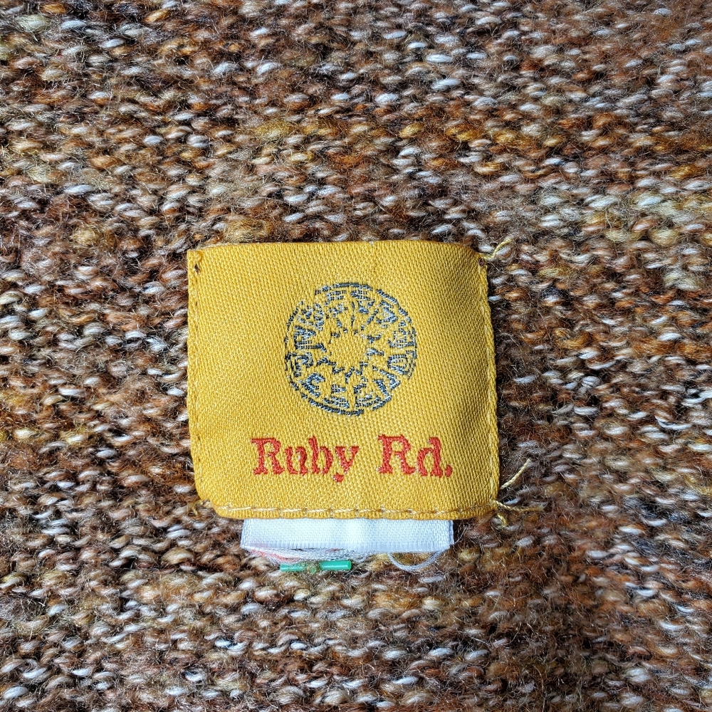 Ruby Rd. Brown Rust Women's Ruffle Button Front C… - image 3